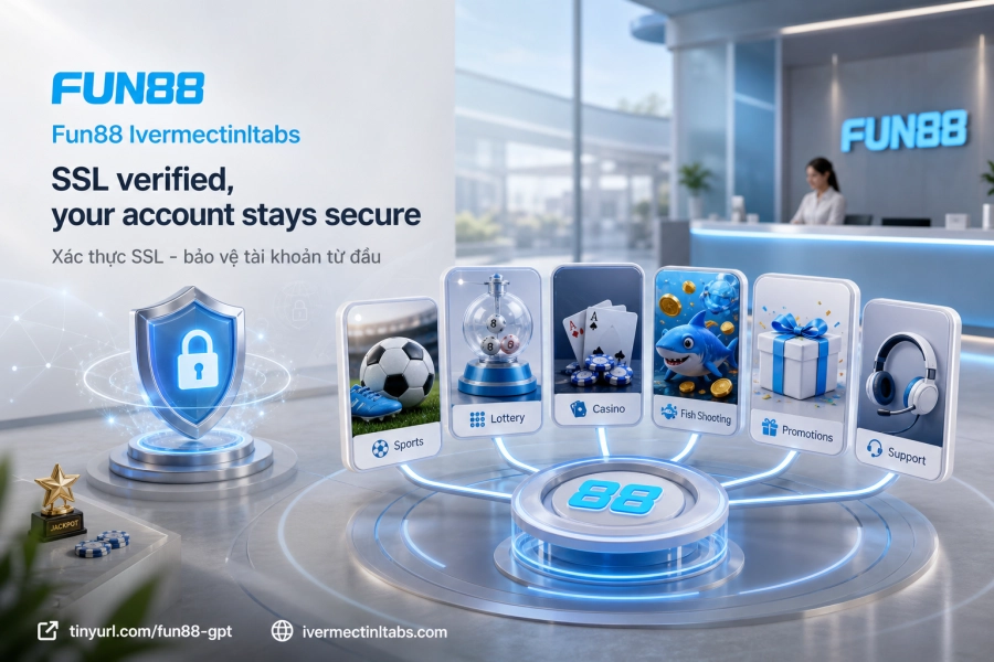 Xác thực SSL tài khoản Fun88 Ivermectinltabs bảo mật kết nối